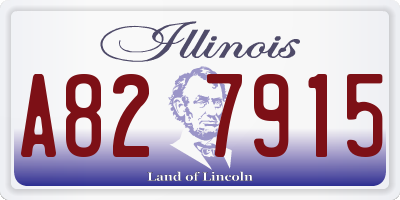 IL license plate A827915