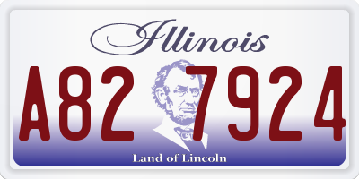 IL license plate A827924