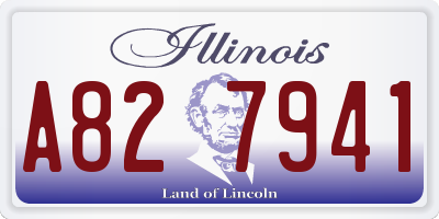 IL license plate A827941