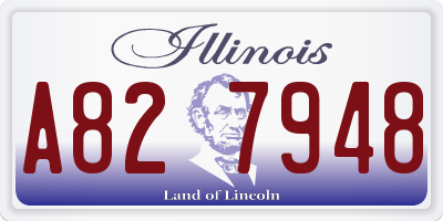 IL license plate A827948