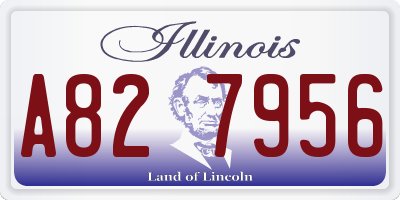 IL license plate A827956