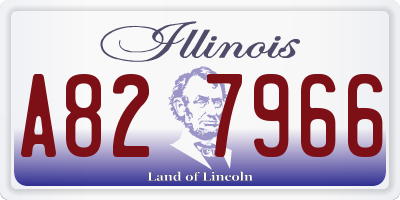 IL license plate A827966