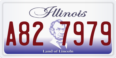 IL license plate A827979