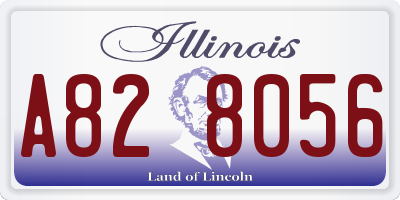 IL license plate A828056
