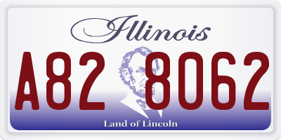 IL license plate A828062