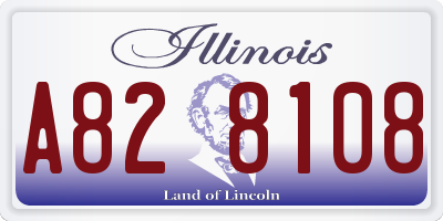 IL license plate A828108