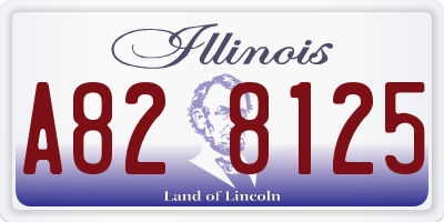 IL license plate A828125