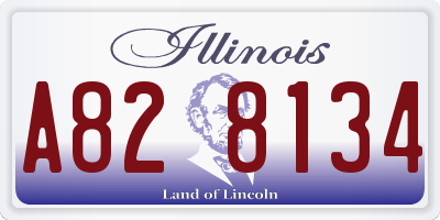 IL license plate A828134