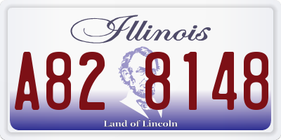 IL license plate A828148