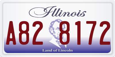 IL license plate A828172