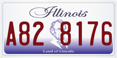IL license plate A828176