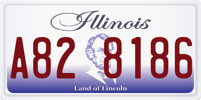 IL license plate A828186