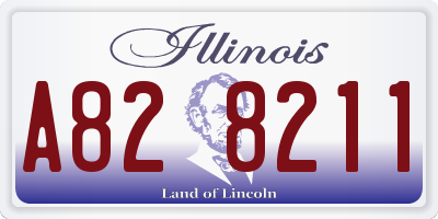 IL license plate A828211