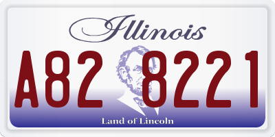 IL license plate A828221