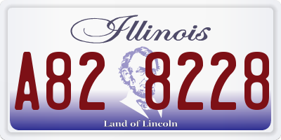IL license plate A828228