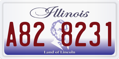 IL license plate A828231