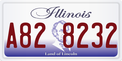IL license plate A828232
