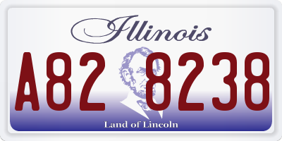 IL license plate A828238