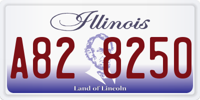 IL license plate A828250