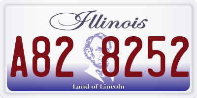 IL license plate A828252