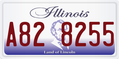 IL license plate A828255