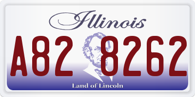 IL license plate A828262