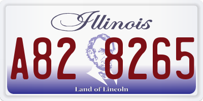 IL license plate A828265