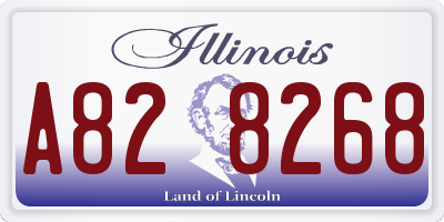 IL license plate A828268