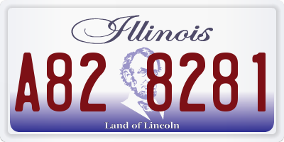 IL license plate A828281