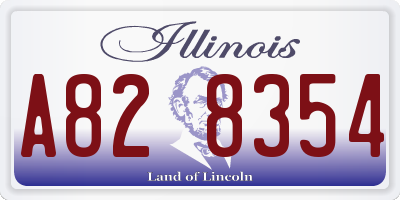 IL license plate A828354