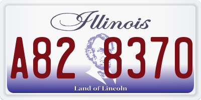 IL license plate A828370