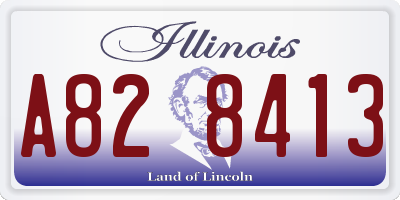 IL license plate A828413