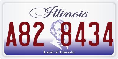 IL license plate A828434