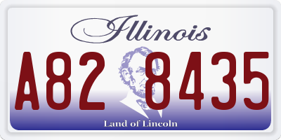 IL license plate A828435