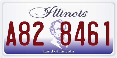 IL license plate A828461