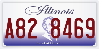 IL license plate A828469