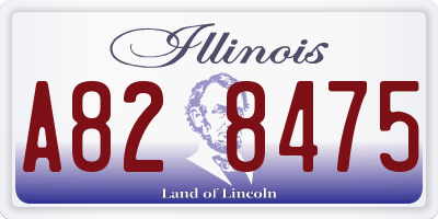 IL license plate A828475