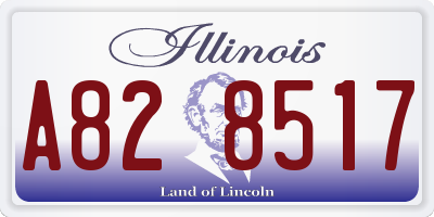 IL license plate A828517