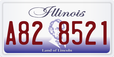 IL license plate A828521