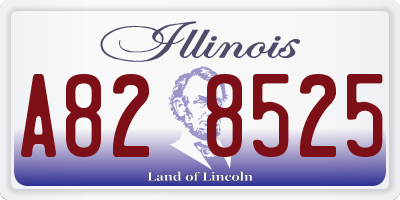 IL license plate A828525