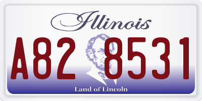IL license plate A828531