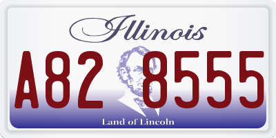 IL license plate A828555