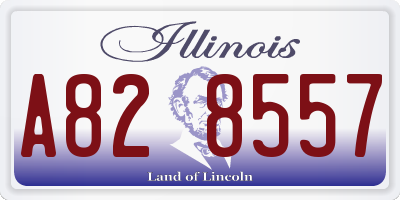 IL license plate A828557