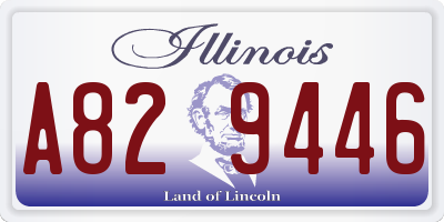 IL license plate A829446