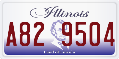 IL license plate A829504