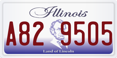 IL license plate A829505
