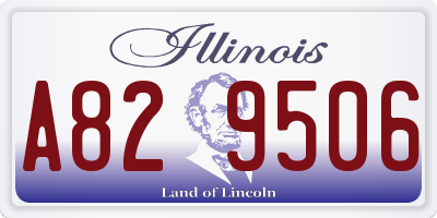 IL license plate A829506