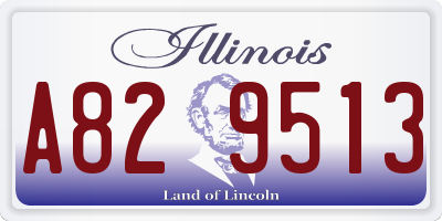 IL license plate A829513