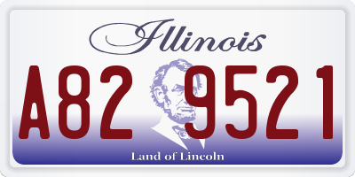 IL license plate A829521