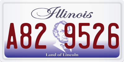 IL license plate A829526